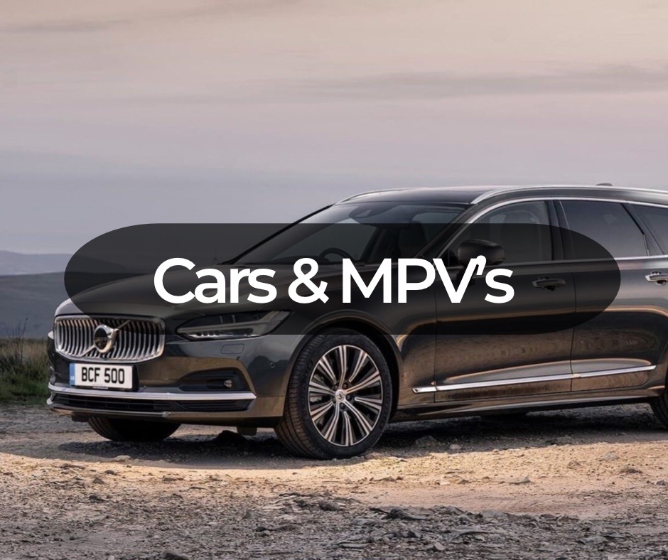 Cars and MPVs available at The Taxi Shop