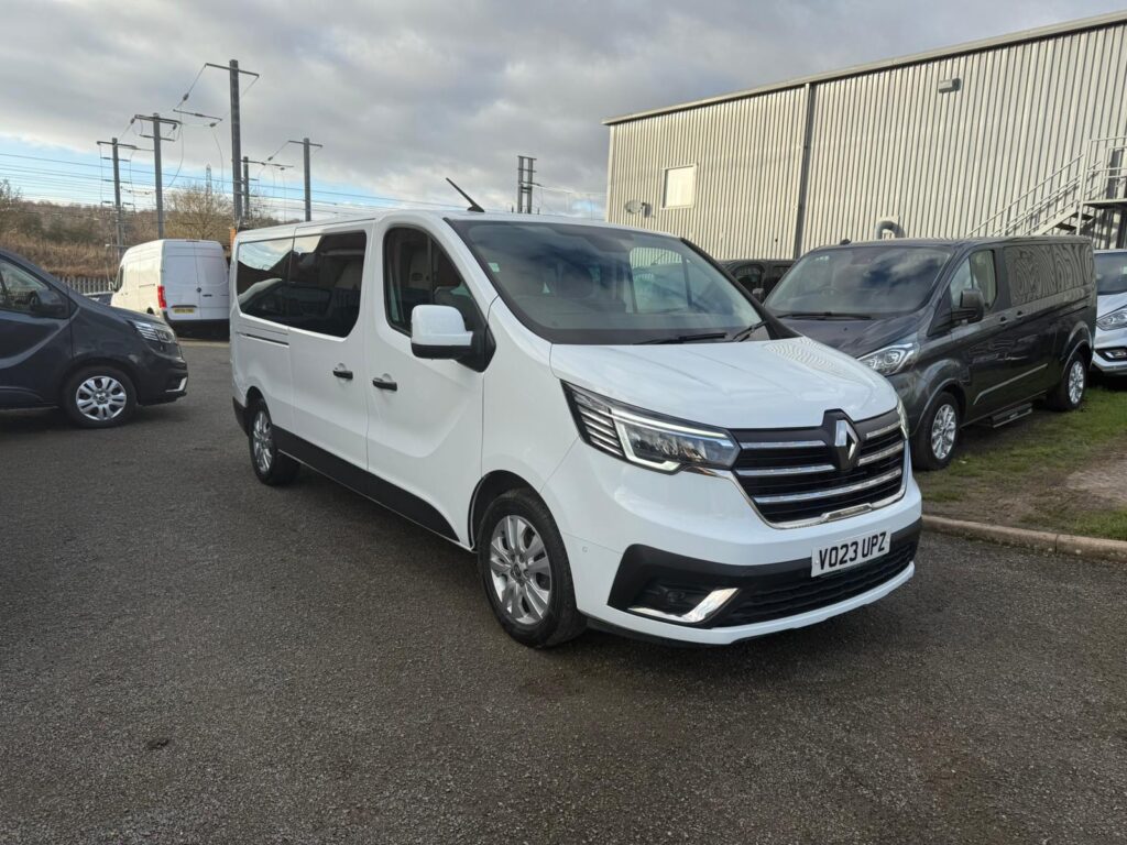 A Renault Trafic minibus belonging to The Taxi Shop